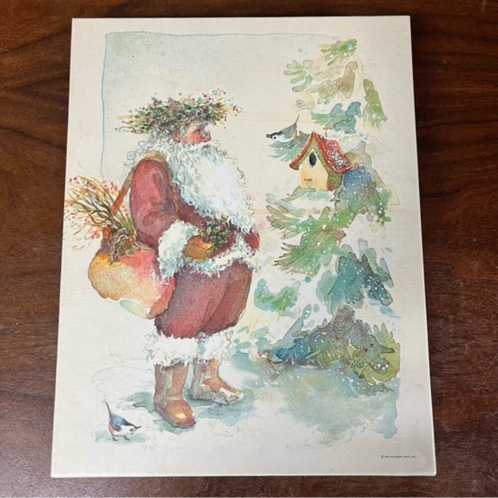 Springbok "Boughs & Berries" Winter Santa 50Jigsaw Puzzle 500 Pieces